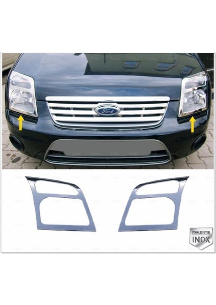 Ford Connect Krom Far Çerçeve 2 Prç. 2002-2014 P. Çelik
