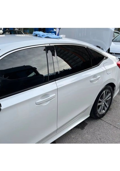 Civic Fe1 2022+ Için Uyumlu Plastik Kapı Direk Kaplama Seti Piano Black fırsatları