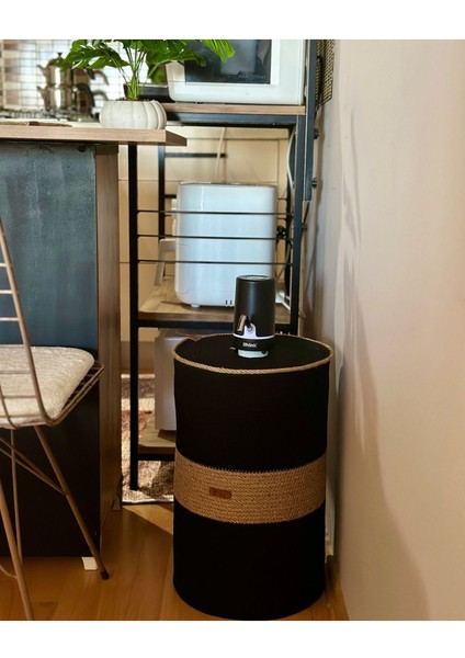 El Yapımı Kapaklı Damacana Kılıfı, Damacana Sepeti, Damacana Kutusu Siyah Hasır / Tek Ebat modelleri