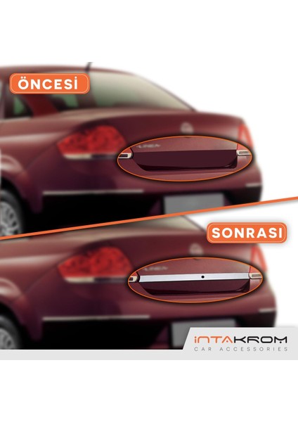 Fiat Linea Krom Bagaj Çıtası 2007 -2012 - Anahtar Delikli