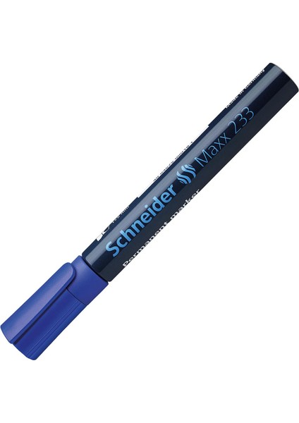 Schneıder Permanent Markör Maxx 233 Kesik Uç 1-5 mm Mavi SCM243 1