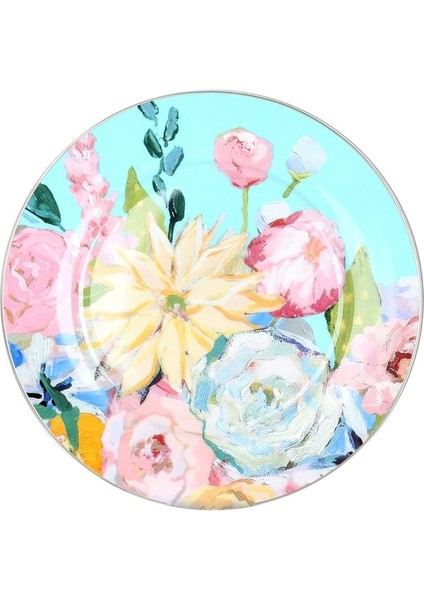 Peony Bone 6lı 20CM Servis Tabağı Setı