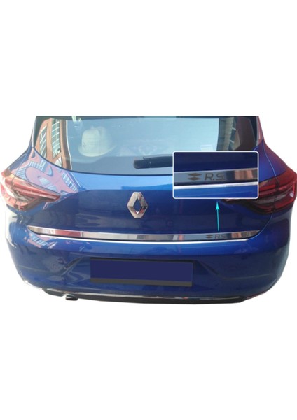 Renault Clio 5 Rs Formlu Krom Bagaj Alt Çıta 2020+ Paslanmaz Çelik