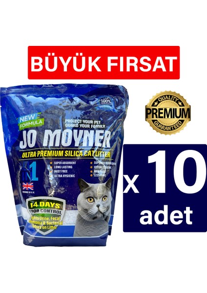 Silika Kristal Kedi Kumu 3,8Lt x 10 Adet