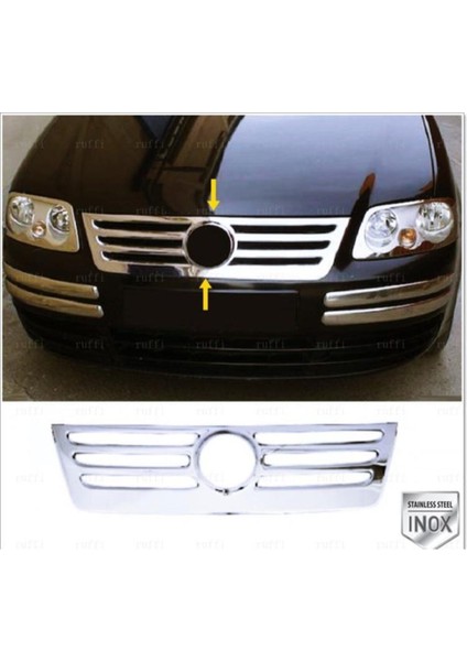 Vw Caddy Krom Ön Panjur 1 Prç. 2004 Üzeri P. Çelik (Formlu)