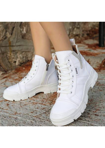 Beyaz Cilt Bağcıklı Bot fırsatları