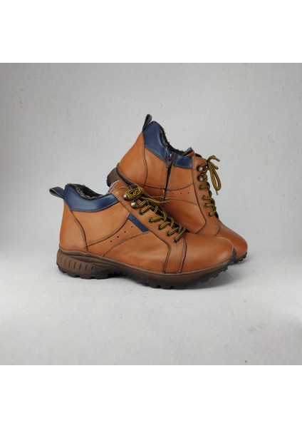 %100 Deri Ortopedik Tabanlı El Yapımı Erkek Botu fırsatları