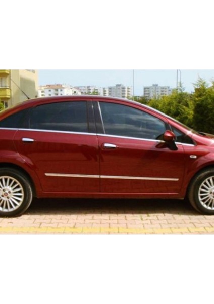 Fiat Linea Krom Cam Çıtası 8 Parça P.çelik 2007 ve Sonrası