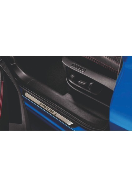 Opel Crossland x Old Krom Kapı Eşiği 4 Parça Paslanmaz Çelik