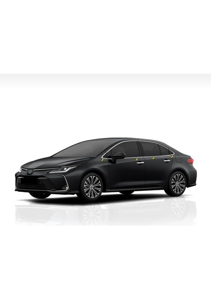 Toyota Corolla Krom Cam Çerçevesi 12 Parça 2019-2023 Modeller Arası Uyumlu Paslanmaz Krom Çerçeve fiyatları