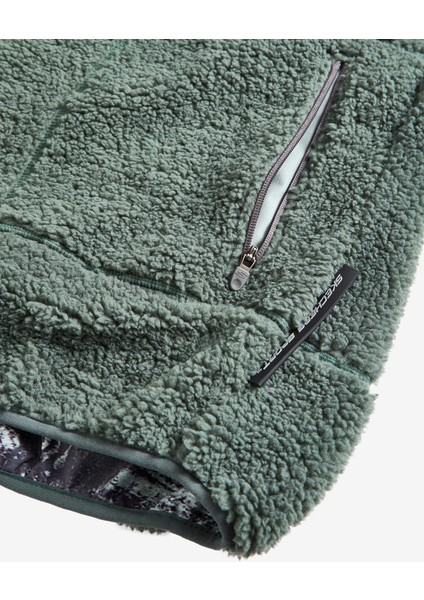 M Outdoor Fleece Full Zip Sherpa Erkek Haki Sweatshirt S242184-801 fırsatları