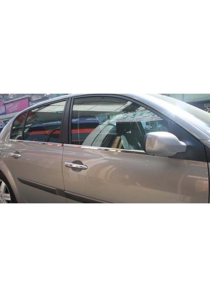 Renault Megane 2 Krom Cam Çıtası 4 Parça Sedan 2002-2010