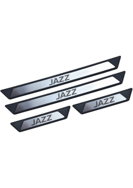 Honda Jazz Krom Kapı Eşik Koruması Black Edition 2002-2008 4 Parça