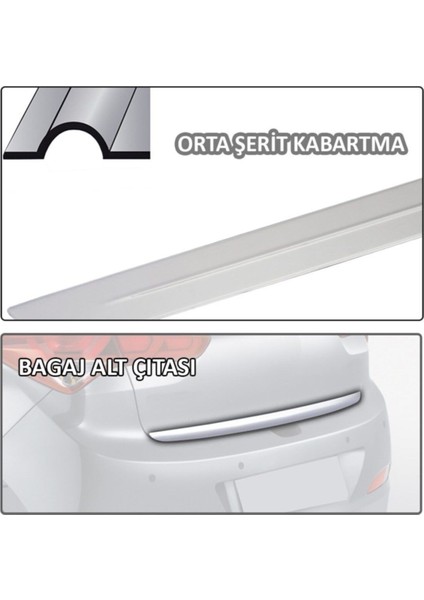 Fiat Bravo Krom Bagaj Alt Çıtası 2008+ Üzeri Çelik Şerit fiyatları