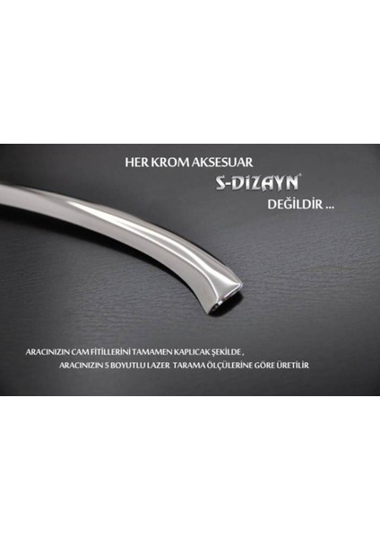 S-Dizayn Renault Fluence Krom Cam Üst Çıtası 4 Prç 2010 Üzeri fırsatları