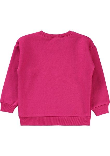 Kız Çocuk Sweatshirt 2-5 Yaş Fuşya