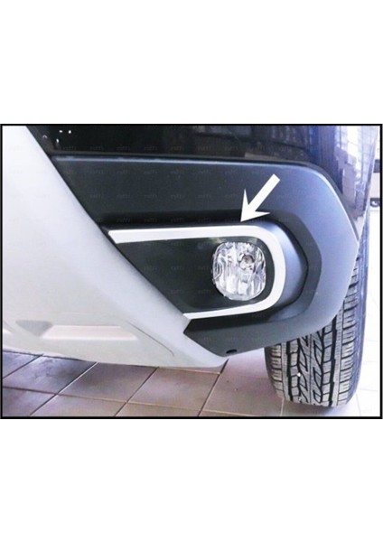 Dacia Duster Krom Sis Farı Çerçevesi 2 Prç. 2018 Üzeri Paslanmaz Çelik