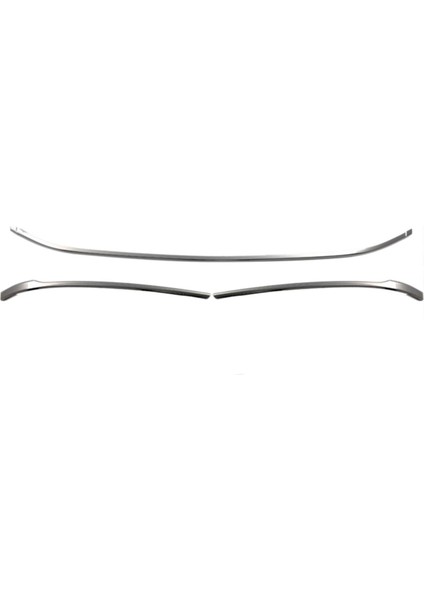 Vw Passat B8 ( 2015-2016-2017-2018 ) Ön Tampon Alt 3 Parça Paslanmaz Krom