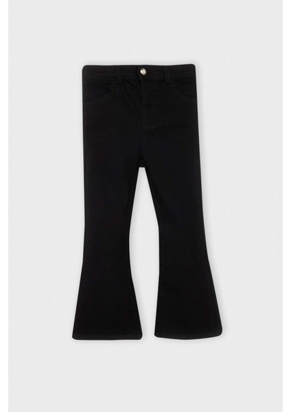 Kız Bebek İspanyol Paça Jean Pantolon D1829A524AU