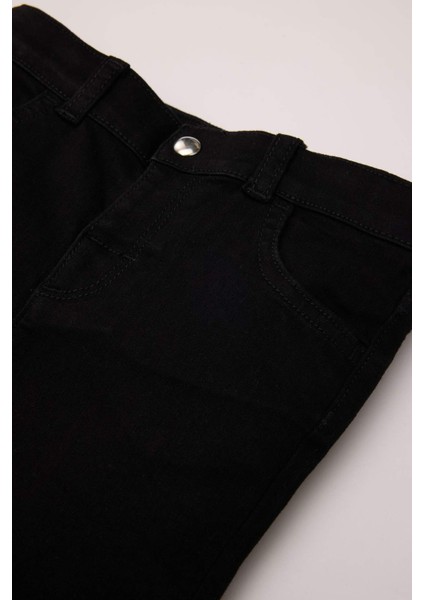 Kız Bebek İspanyol Paça Jean Pantolon D1829A524AU