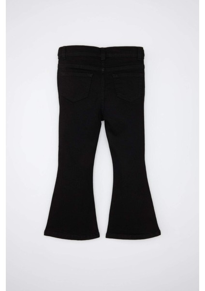 Kız Bebek İspanyol Paça Jean Pantolon D1829A524AU
