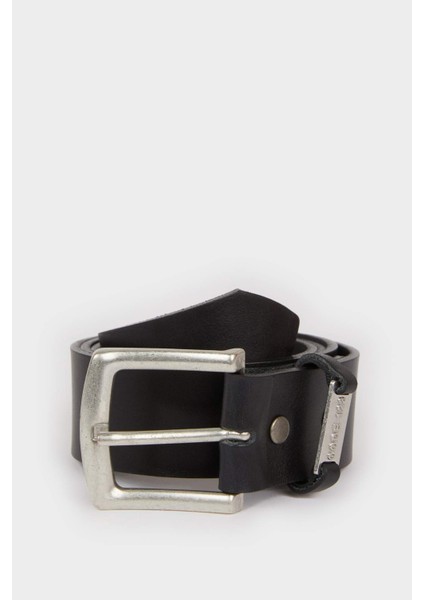 Erkek Deri Jean Kemeri D9513AXNS