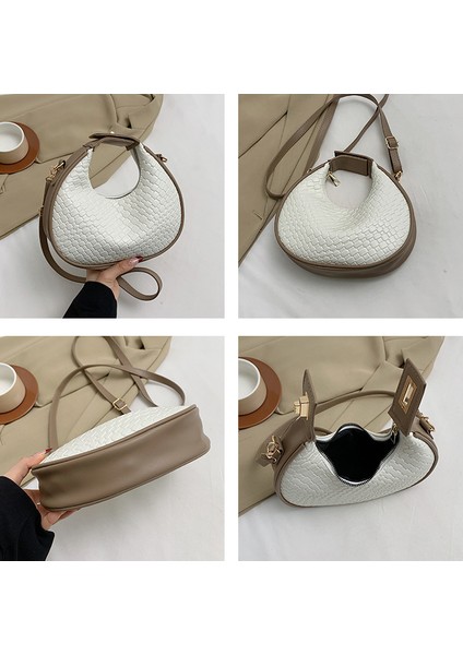 Zarif Vintage Stil Timsah Desenli Omuz Çantası (Yurt Dışından) modelleri