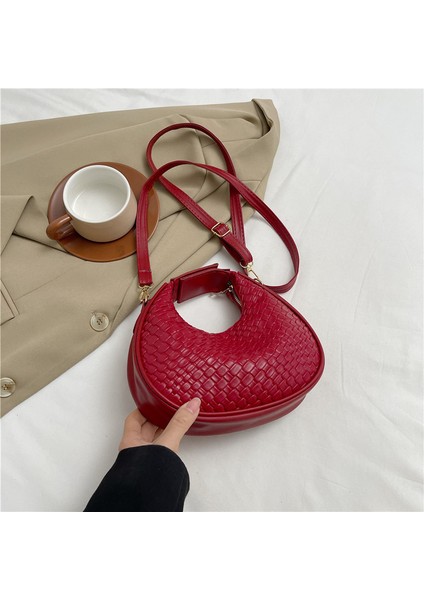 Zarif Vintage Stil Timsah Desenli Omuz Çantası (Yurt Dışından)