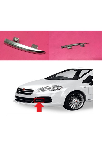 Fiat Linea Urban Sis Farı Çerçevesi Nikelaj Çitası Takım Sağ-Sol