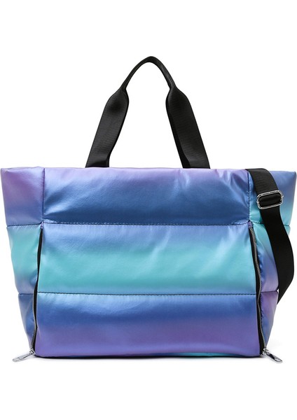 Kadınlar Için Puffer Tote Çanta Büyük Kapasiteli Hafif Omuz Çantası (Yurt Dışından)