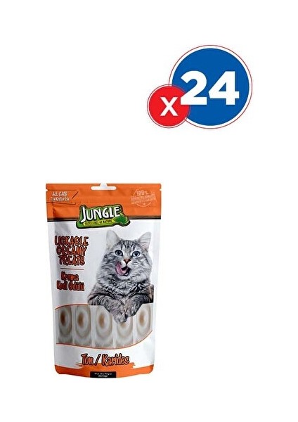 Jungle Krema Kedi Ödül Maması Ton-Karides 14 GRX24'LÜ