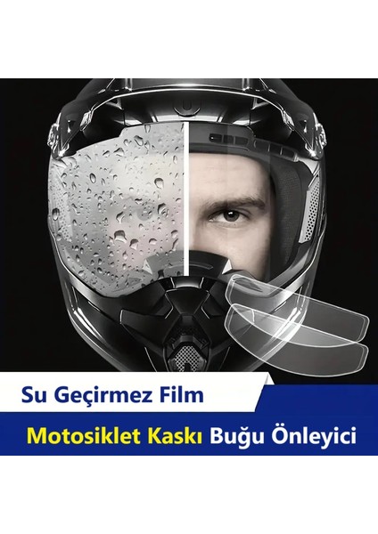 Motosiklet Kaskı Buğu Önleyici Film