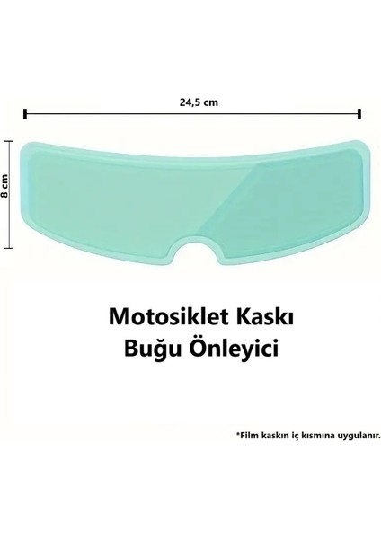 Motosiklet Kaskı Buğu Önleyici Film