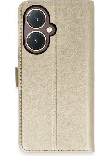 Vivo Y27 Kılıf Dışı Deri Içi Silikon Kartlıklı Kapaklı Trend S Plus Kapak