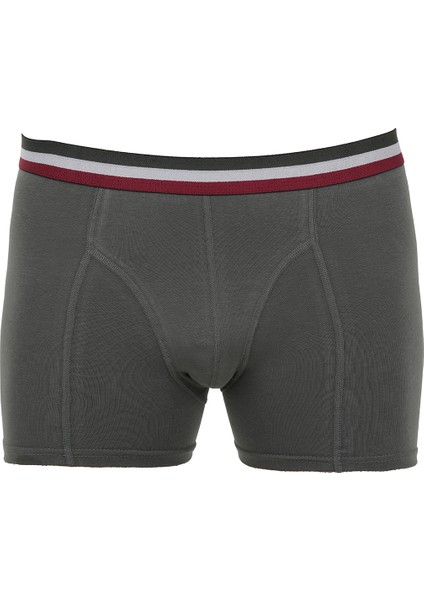 Erkek Boxer 5 Li Paket Pamuklu Likralı Karışık Renkler Bordo indirimleri