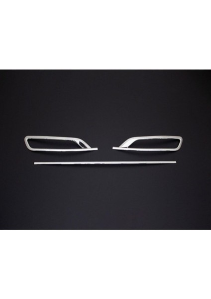 Vw Passat B8.5 2019-2020-2021 Difüzör Krom Paslanmaz 3 Parça Difrizör Uyumlu