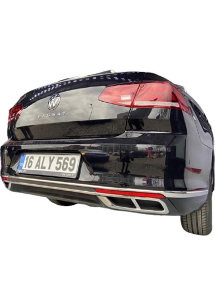 Vw Passat B8.5 2019-2020-2021 Difüzör Krom Paslanmaz 3 Parça Difrizör Uyumlu fiyatları