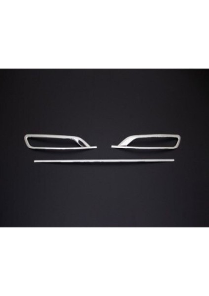 Vw Passat B8.5 2019-2020-2021 Difüzör Krom Paslanmaz 3 Parça Difrizör Uyumlu modelleri