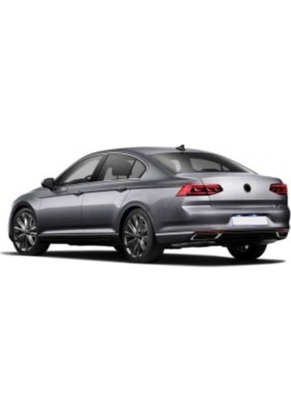 Vw Passat B8.5 2019-2020-2021 Difüzör Krom Paslanmaz 3 Parça Difrizör Uyumlu indirimleri