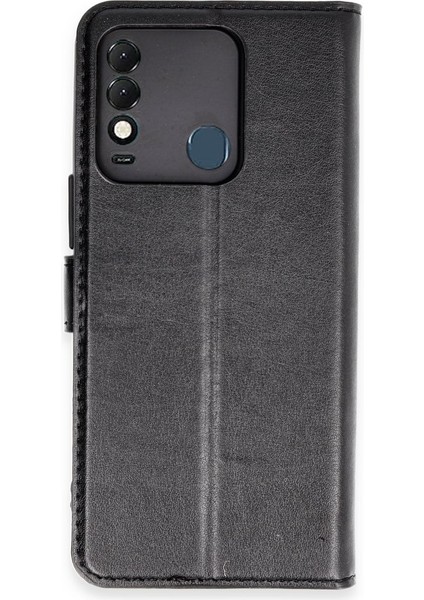 FUJİMAX Tecno Spark 8t Kılıf Dışı Deri Içi Silikon Kartlıklı Kapaklı Trend S Plus Kapak