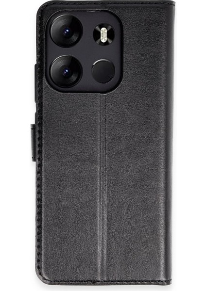FUJİMAX Tecno Spark Go 2023 Kılıf Dışı Deri Içi Silikon Kartlıklı Kapaklı Trend S Plus Kapak