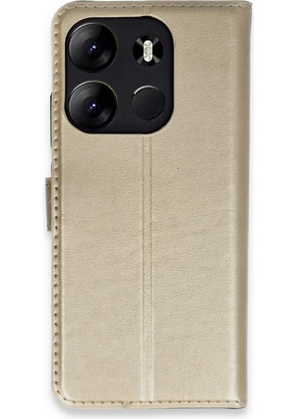FUJİMAX Tecno Spark Go 2023 Kılıf Dışı Deri Içi Silikon Kartlıklı Kapaklı Trend S Plus Kapak