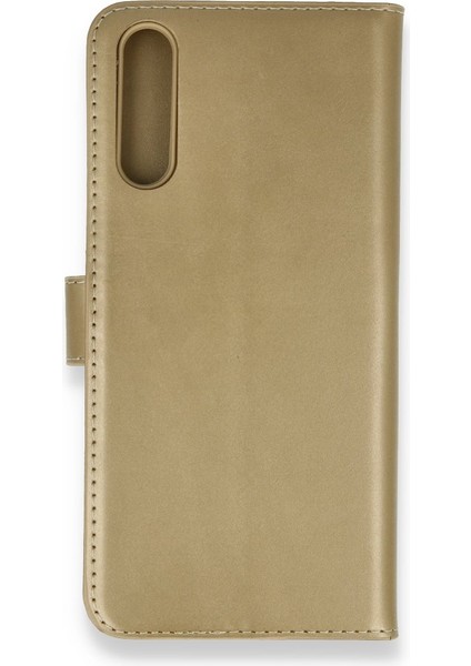 FUJİMAX Huawei P Smart S Kılıf Dışı Deri Içi Silikon Kartlıklı Kapaklı Trend S Plus Kapak