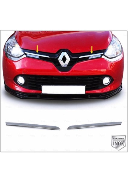 Renault Clio 4 Krom Ön Panjur 2 Prç. 2012-2018 P.çelik