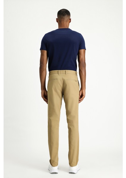 Regular Fit Likralı Kanvas / Chino Pantolon
