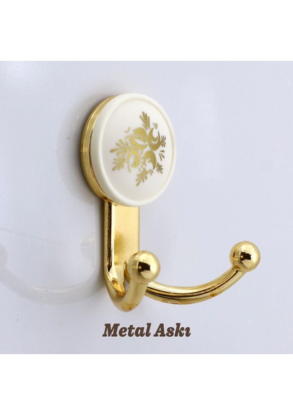 Misket Askı Gold Dolap Askılık Askılığı Duvar Vestiyer Banyo Mutfak Elbise Kıyafet Askısı Altın