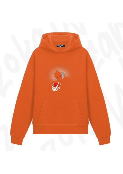 Death Note Ryuk Karakter Anime Baskılı Turuncu Sweatshirt