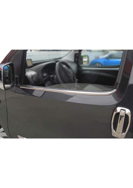Citroen Nemo Uyumlu Krom Cam Çıtası Tk 2008 Üzeri 2prç Paslanmaz Çelik