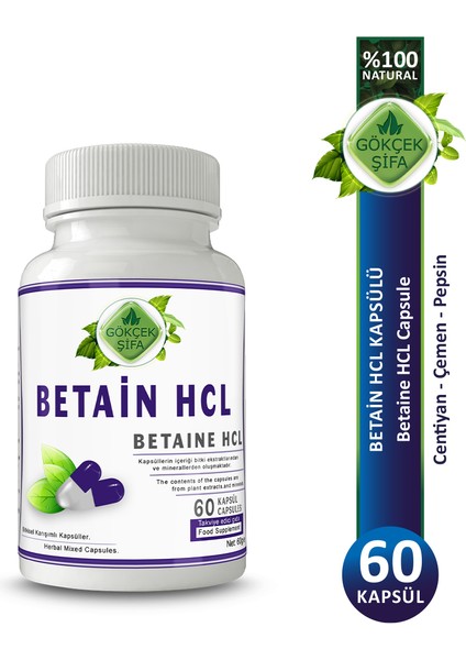 Betain HCL Kapsül (Betaine HCL Capsule)