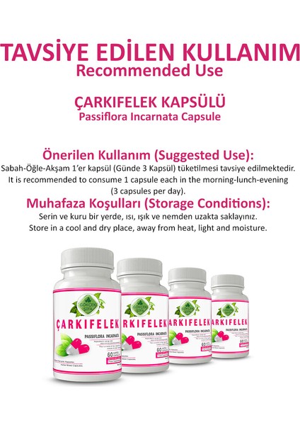 Şifa Çarkıfelek Kapsül (PASSİFLORA INCARNATA CAPSULE)